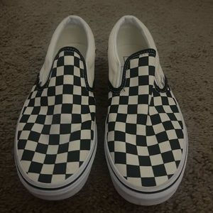 Black and white checkered vans